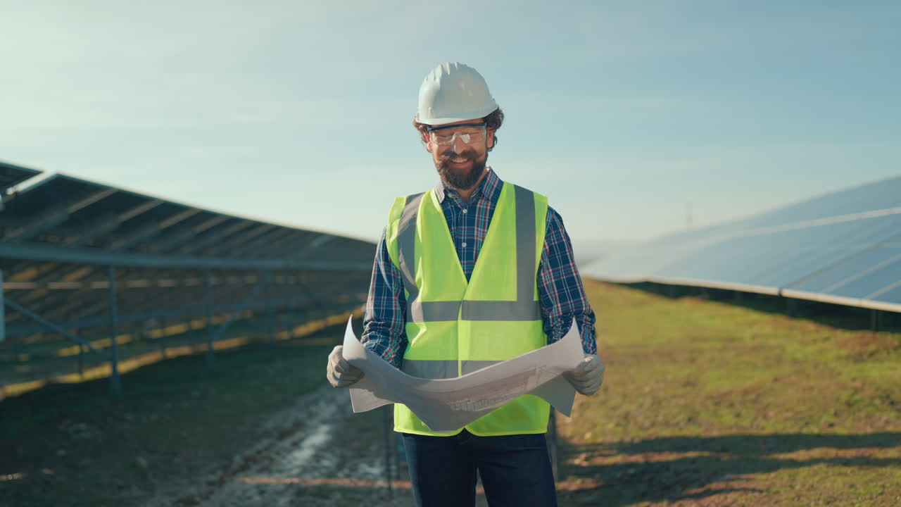 Engineers at a Solar Farm