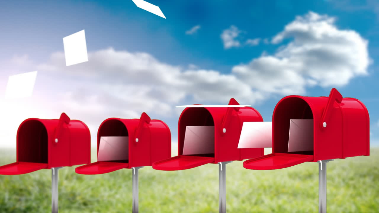 종이 가 있는 우편 상자