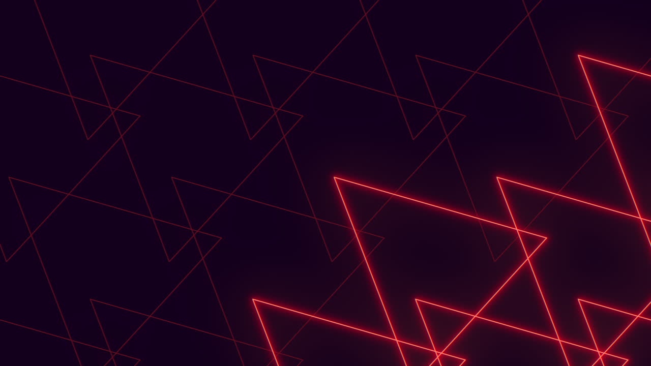 A striking red and black geometric pattern backdrop, composed of varying-sized triangles, is portrayed on a dark setting, potentially suited for website or app backgrounds