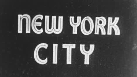 new york city title card