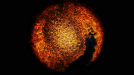 fiery abstract cosmic pattern