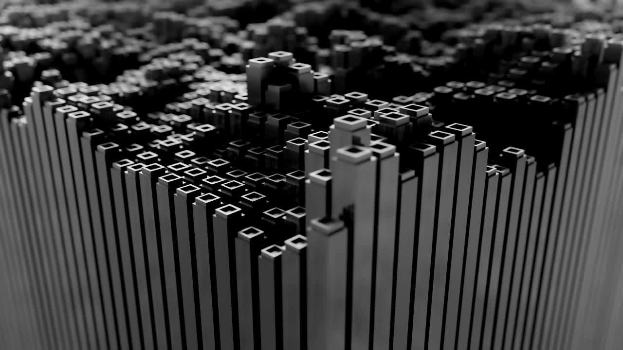 concepto de aprendizaje automático abstracto de 4k.