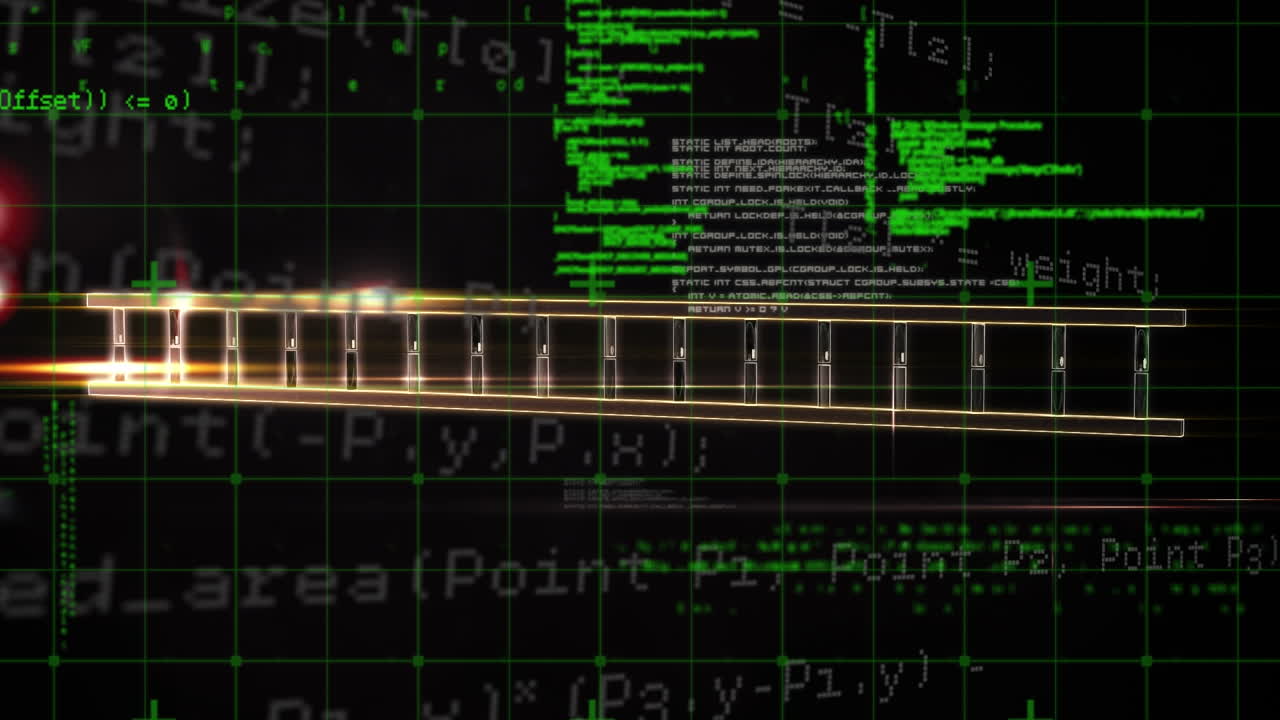 анимация цепи днк над научной обработкой данных на темном фоне