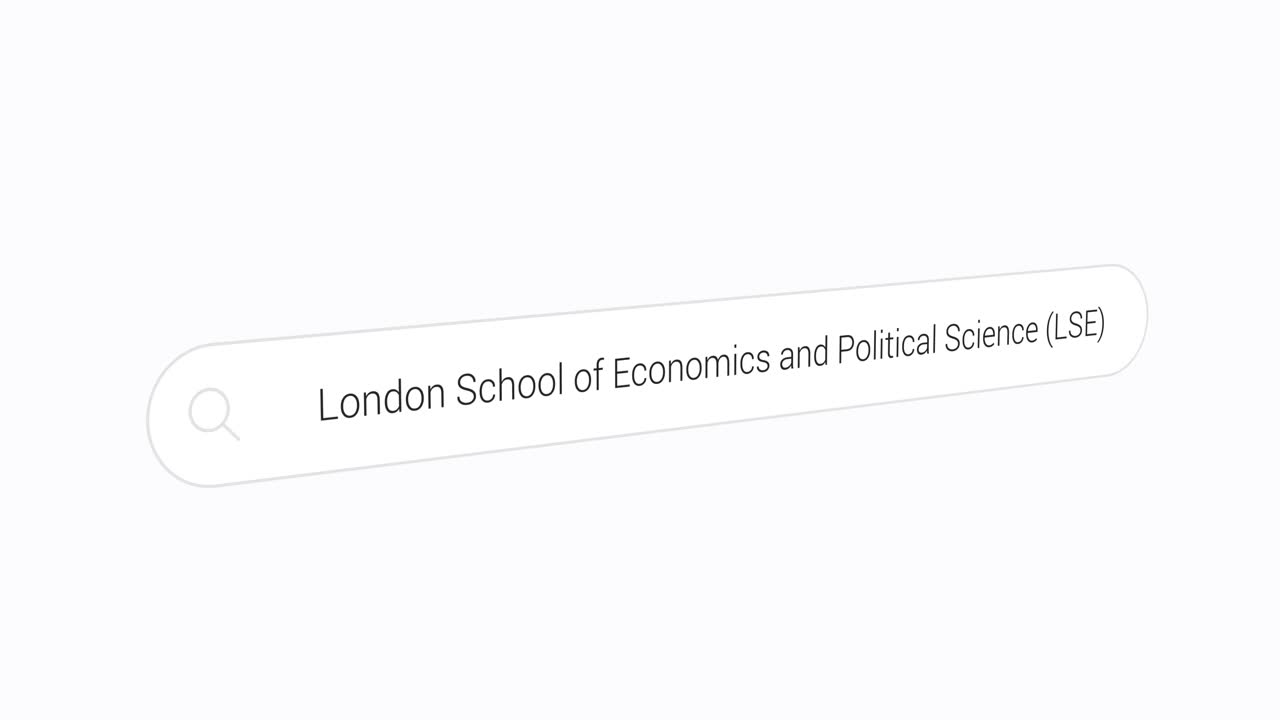 Typing London School of Economics and Political Science on the Search Engine