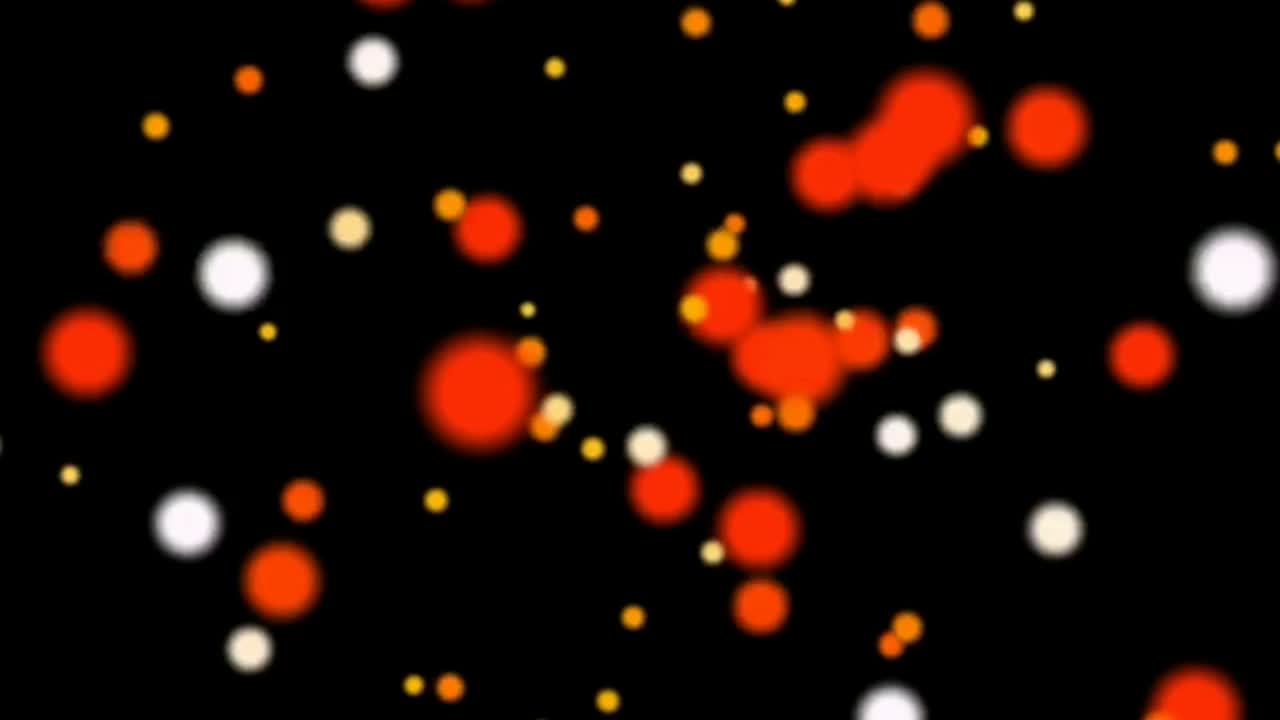 Color particles motion graphics with night background