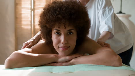 woman getting a massage