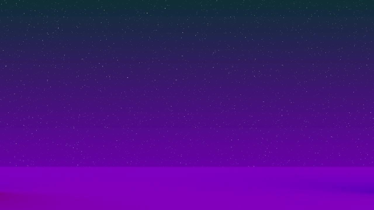 Animation of the curtain opening on the stage. And behind the curtain is the night sky with stars. Transparent Alpha