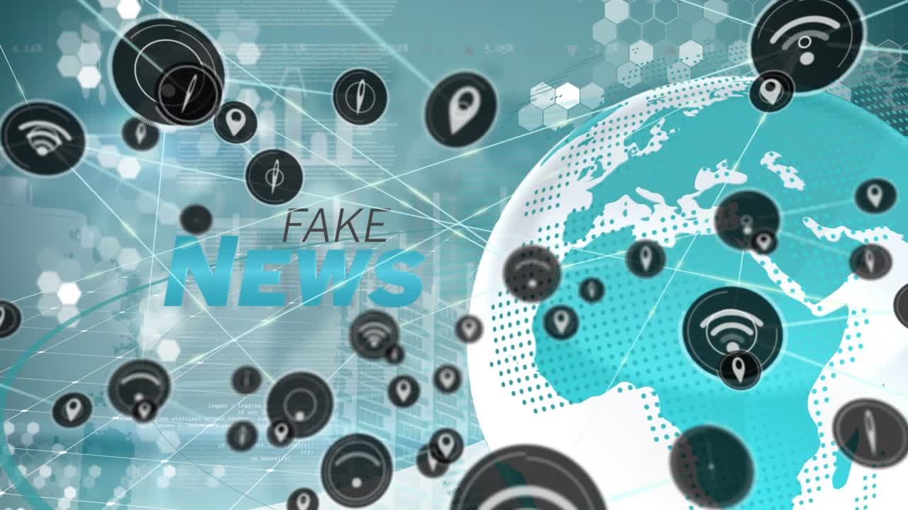 Animazione dell'elaborazione dati su una rete di connessioni