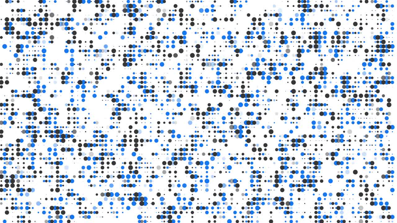 4k punto azul en fondo blanco animación de fondo bucle sin costuras.