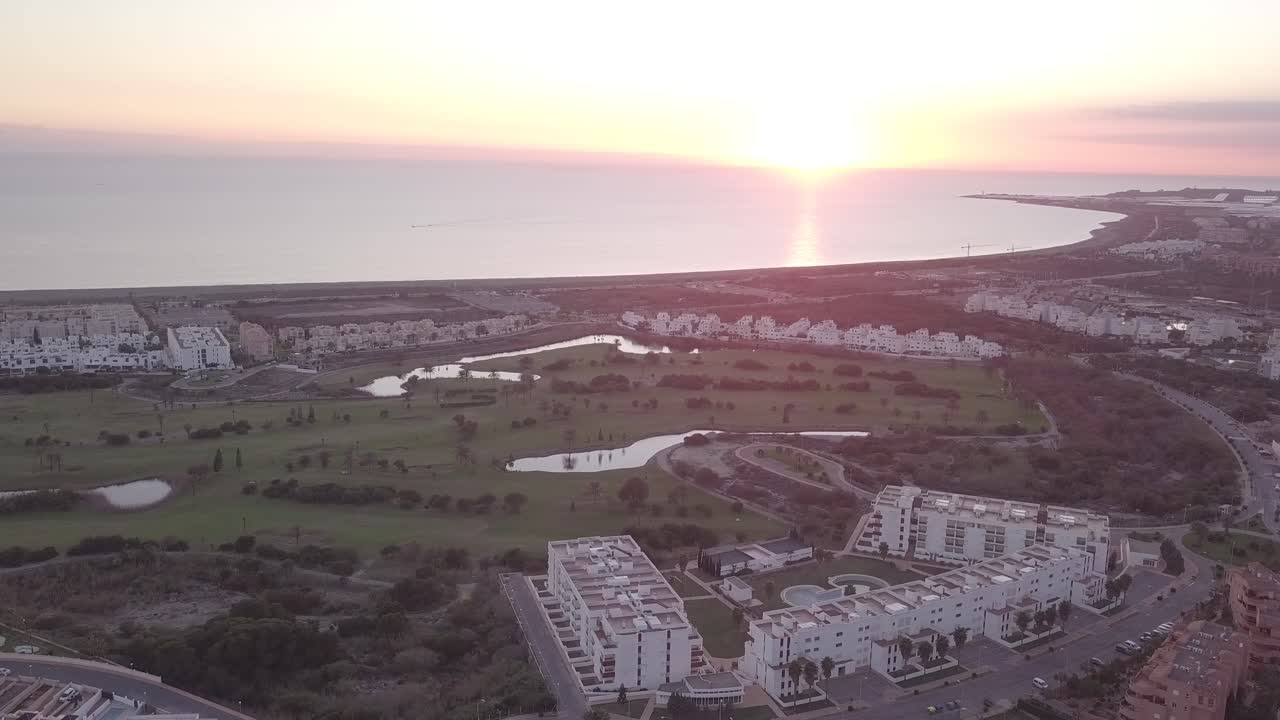 Sunset over Mediterranean Golf Resort
