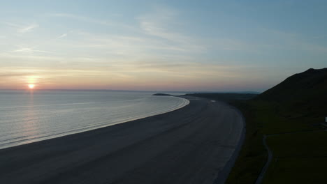 sunset beach view