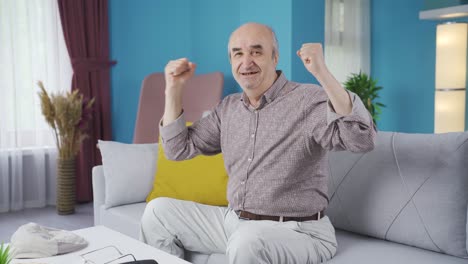 the old man stating that he is in good condition.