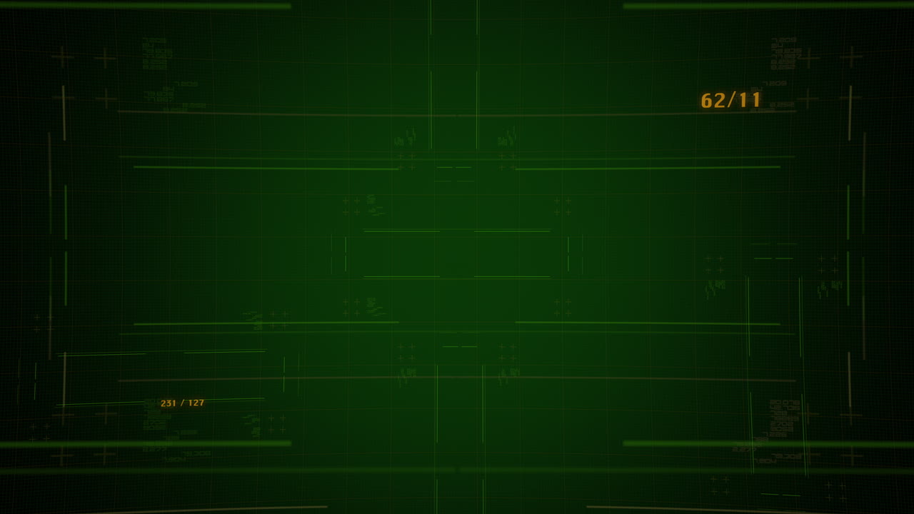 texto de introducción de animación feliz navidad y fondo de animación cyberpunk con números de matriz de computadora y cuadrícula