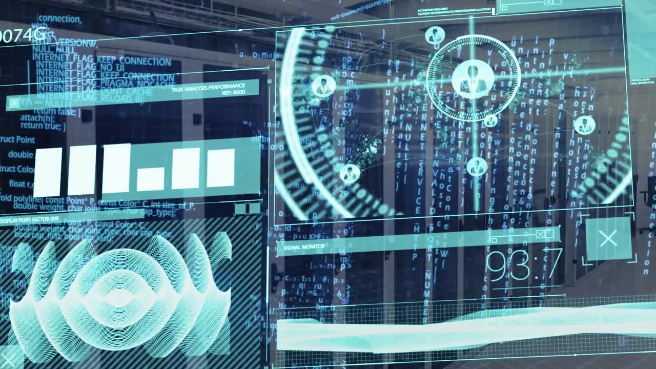 서버를 통해 데이터 처리의 애니메이션