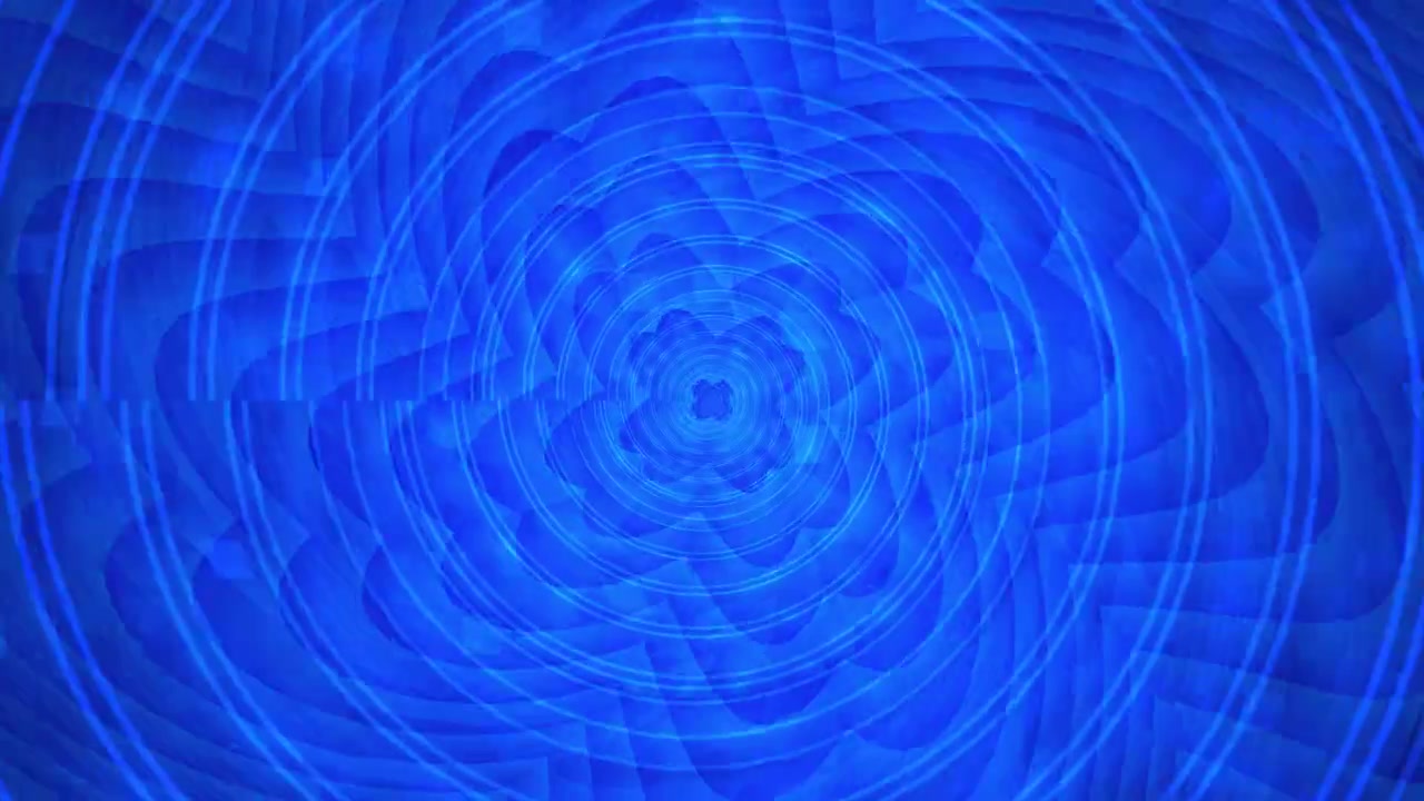 Abstract Blue Spiral Tunnel Motion Background