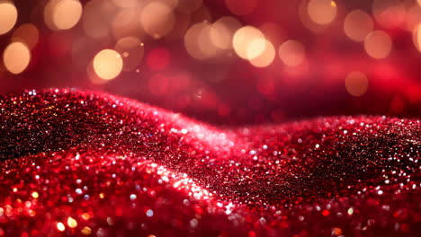 a red background with a lot of sparkles