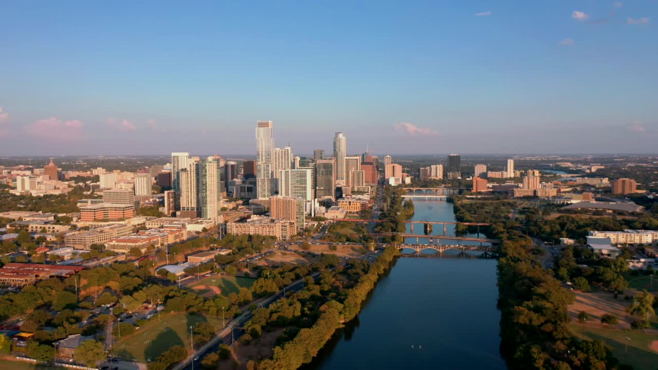 Aerial Drone Video of Austin Texas
