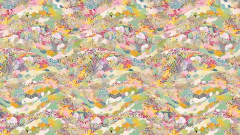 vibrant abstract wavy pattern with paint splashes