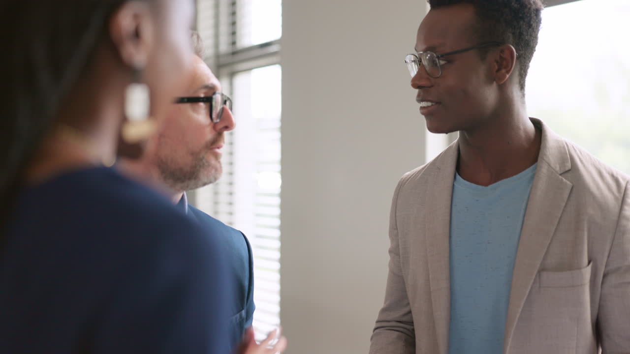 Team, business people and brainstorming