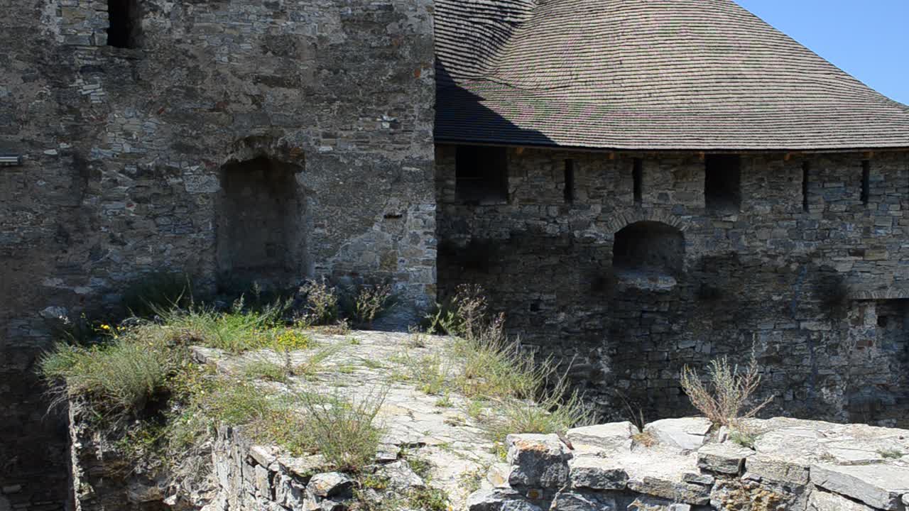 Scatto di un muro in fortezza. Fortezza di Kamenetz-Podolsk, Ucraina