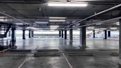 empty underground parking garage