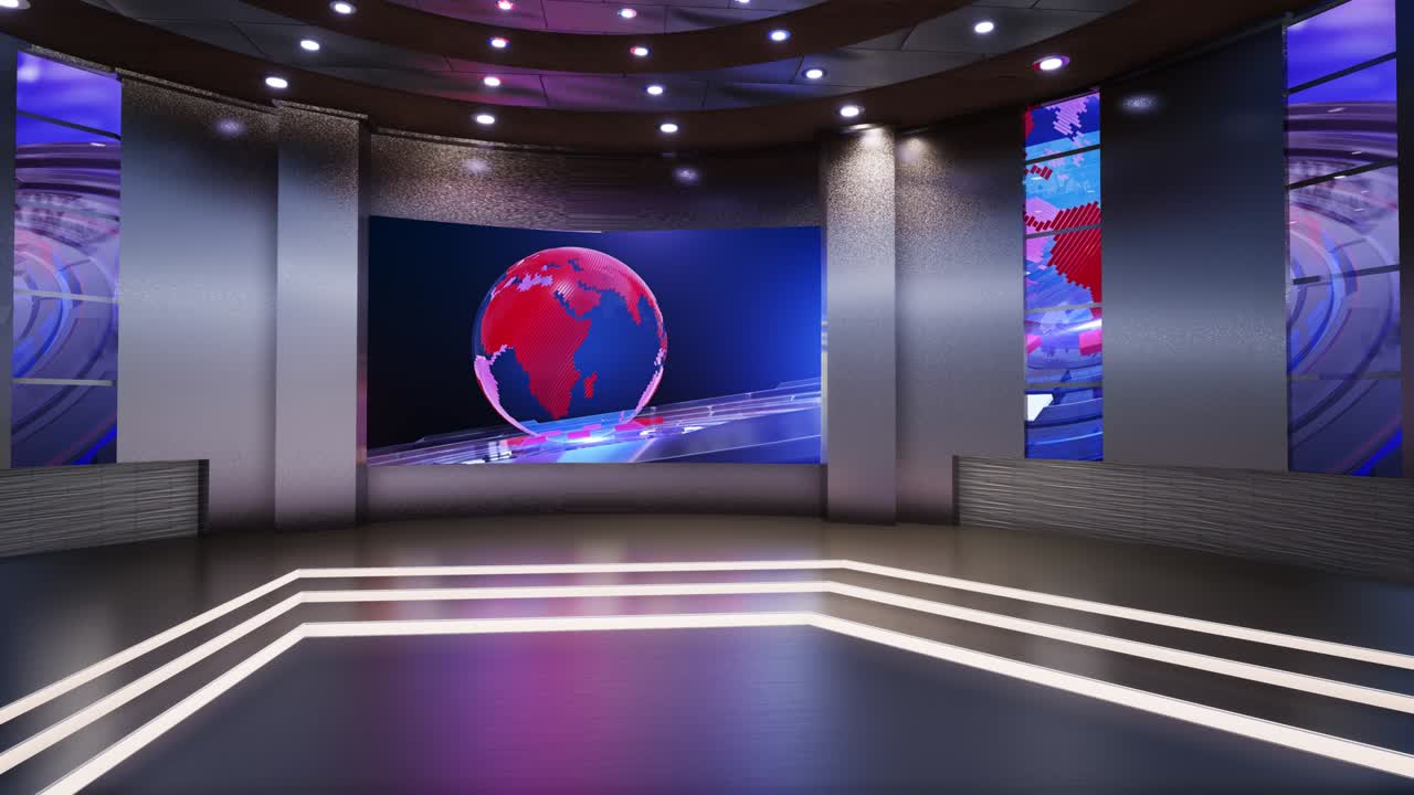 Noticias del estudio de televisión virtual 3D