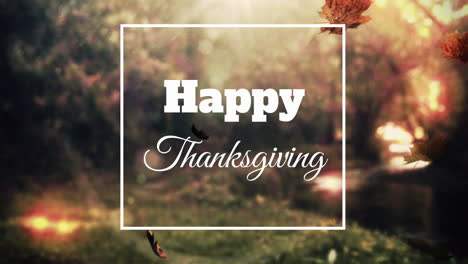 digitally generated video of happy thanksgiving 4k
