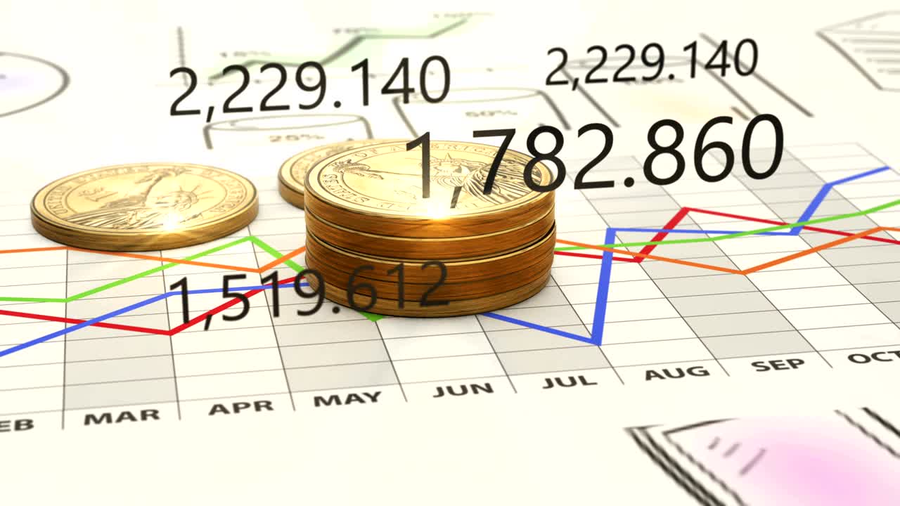 Finance and budget, animation