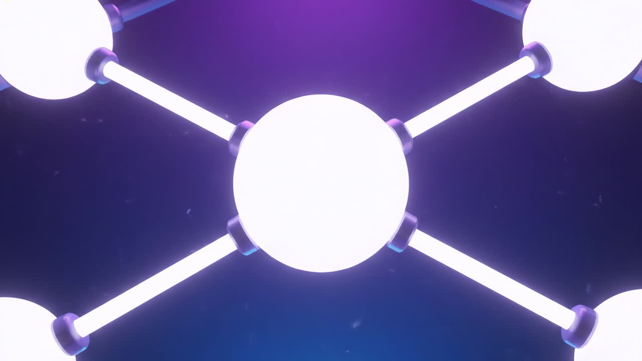 Abstract Glowing Network Structure