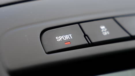 pressing the car's sport mode button and the red light lighting up show that the sport mode is on