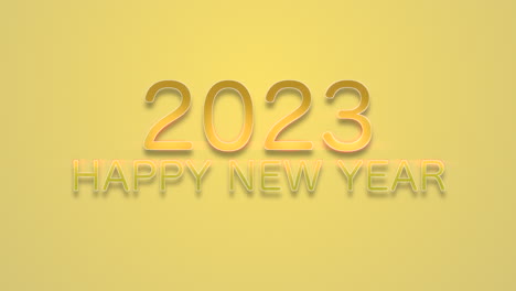 2023-years-and-Happy-New-Year-with-fly-gold-glitters-on-yellow-gradient