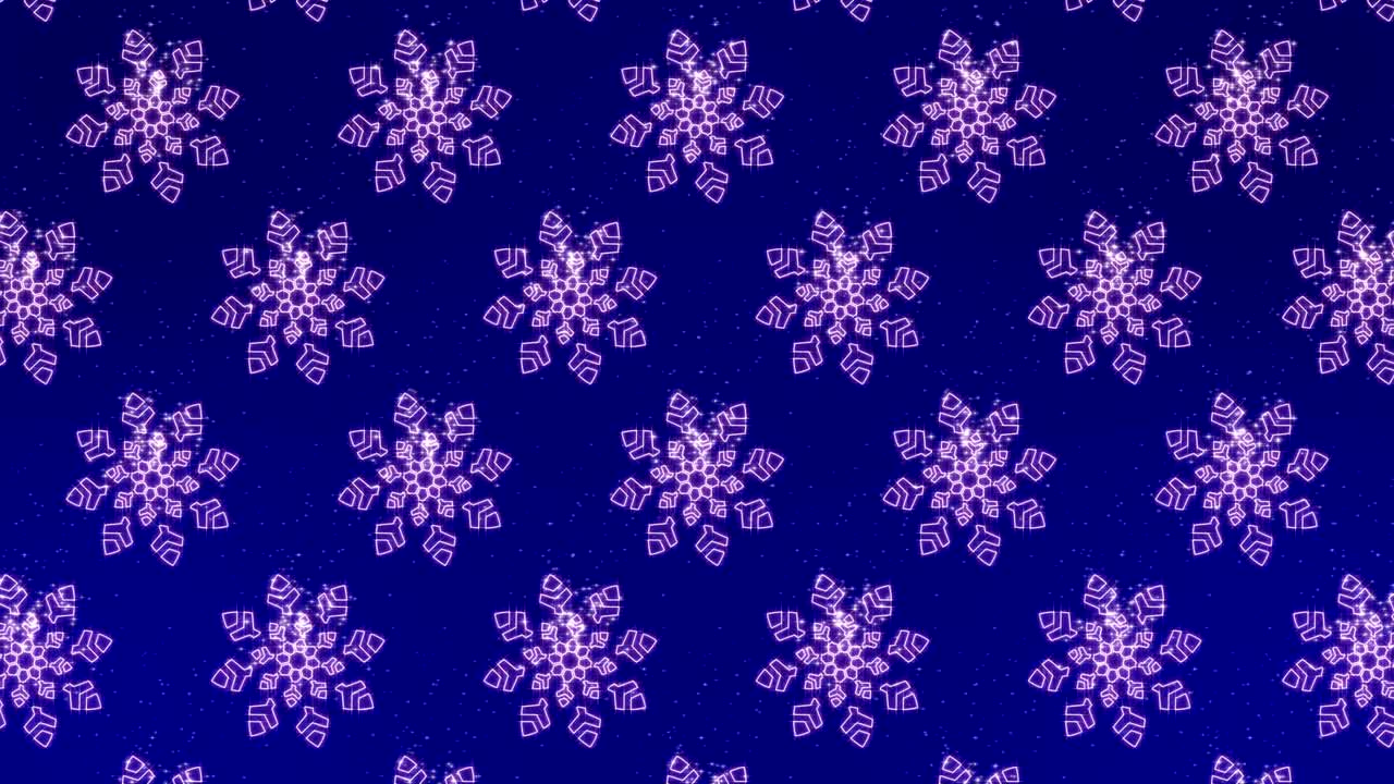 4K Snowflake Down Loop Background