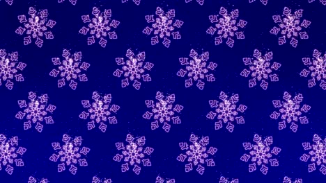 4k copo de nieve hacia abajo bucle de fondo