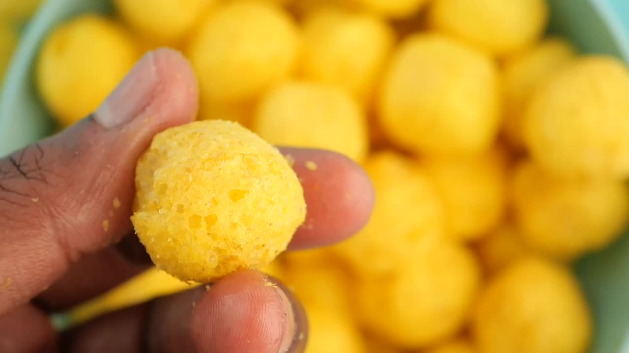 Close-up of Cheese Balls