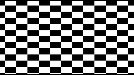 Black and white pattern checkers vertical. Future geometric patterns motion background