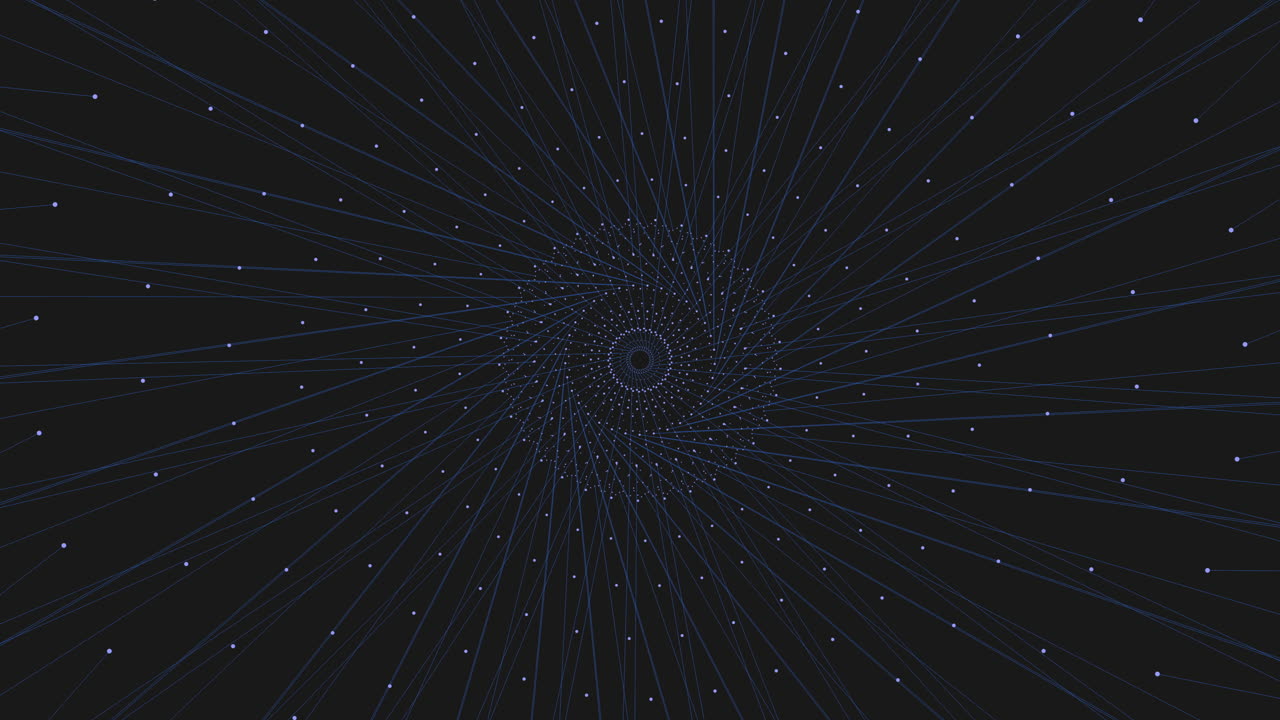 Illusion abstract dark hole with neon rainbow glitters in dark galaxy