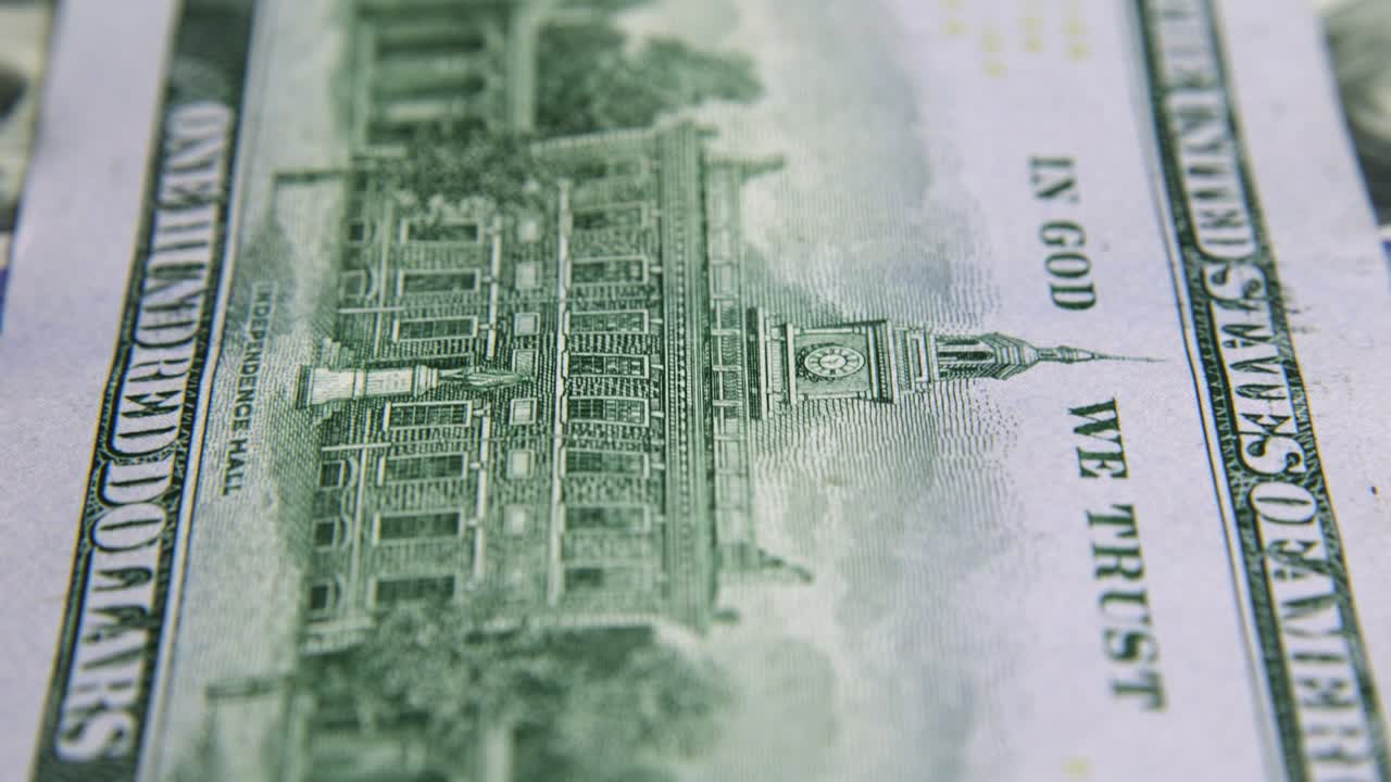 달러 지폐, 종이 돈, 환율 통화, 현금 지폐, 금융 및 투자 개념, 백 달러, 비즈니스 경제학