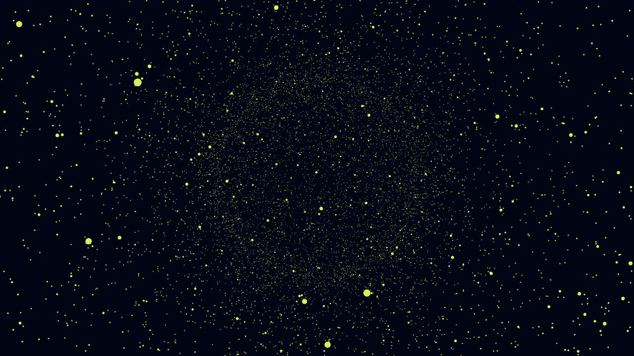 Astounding night sky illuminated by brilliant yellow stars