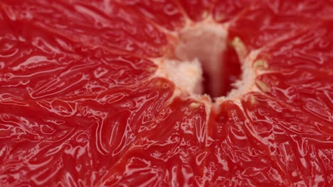 closeup of red grapefruit.