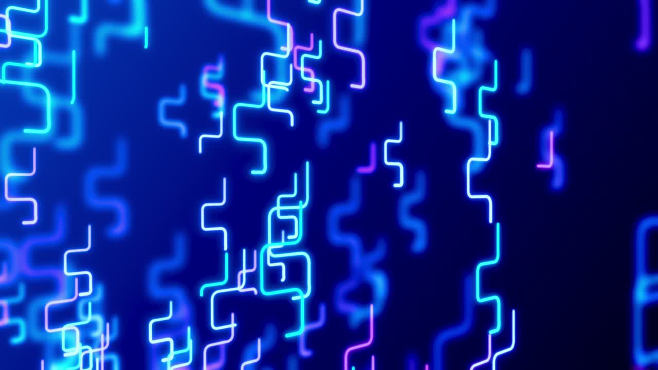 Futuristic Circuit Graphic Animation Background. Digital grid.