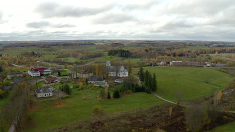 establishing shoot of a small roman catholic church in latvia - berzgale