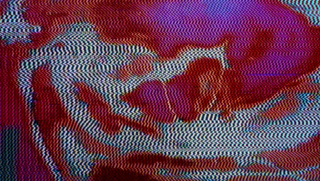 Bucle-Líquido-De-Video-Glitch-Art,-Patrones-Abstractos-De-Burbujas-Que-Se-Disuelven,-Distorsiones-Intencionales-Y-Control-Creativo-Con-Glitch-Lineal-De-Datos,-Estética-Vhs,-Ambiente-Retro-Y-Video-Artístico