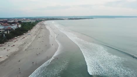 kuta beach, bali - aerial view