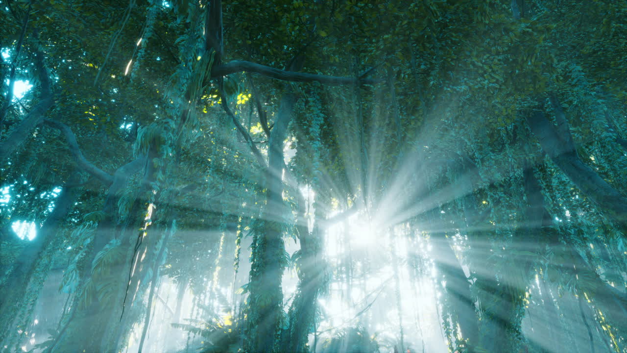 어 ⁇  속의 깊은 열대 정글