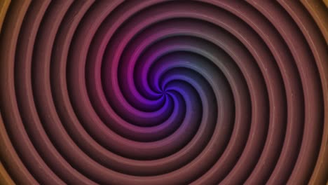 hipnotizante rojo cian degradado torbellino espiral transición animación