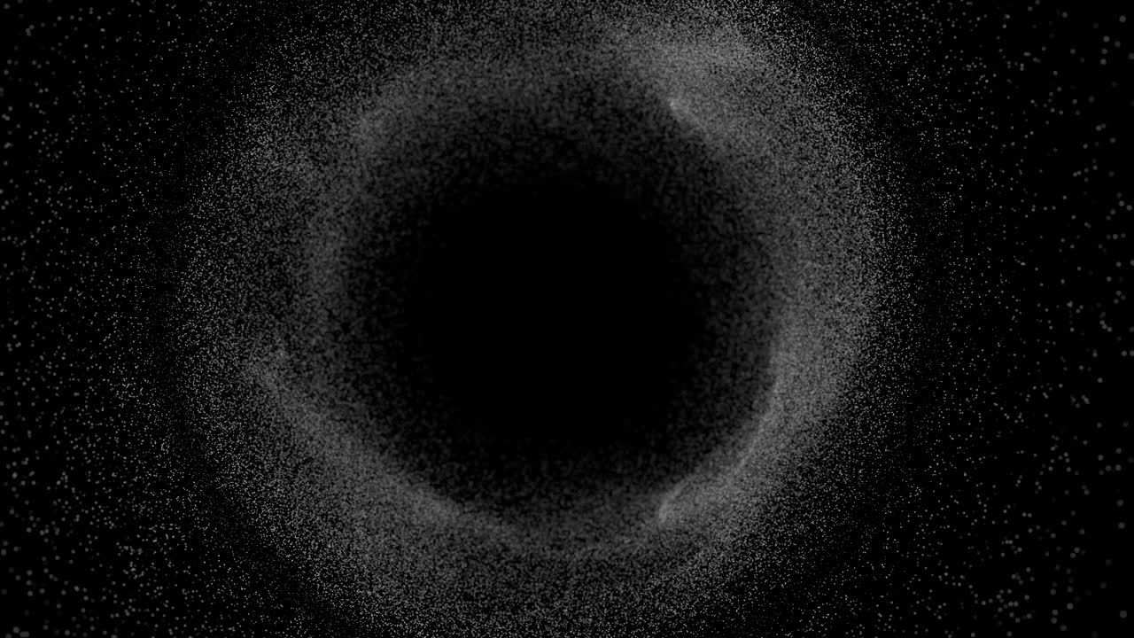 4K computergrafik af digital baggrund med cirkulære partikler