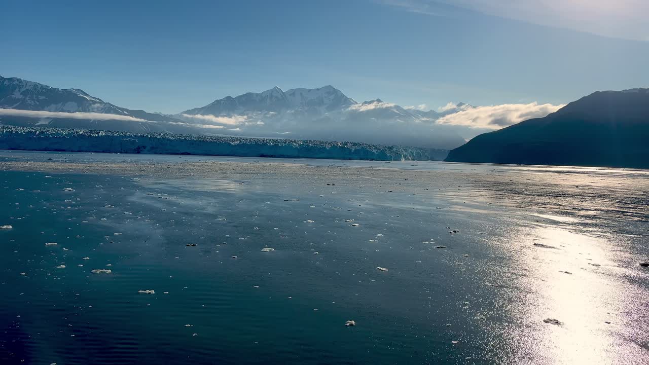 icy water near the hubbard glacier