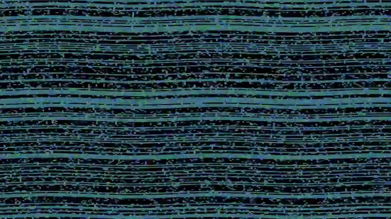 Abstract Digital Glitch Effect with Wavy Horizontal Lines