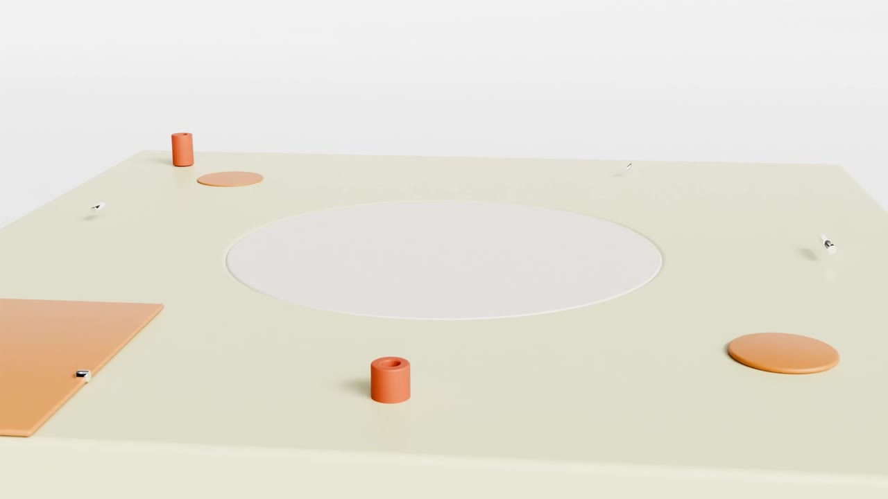 A geometric flow logo reveal with smooth abstract motion