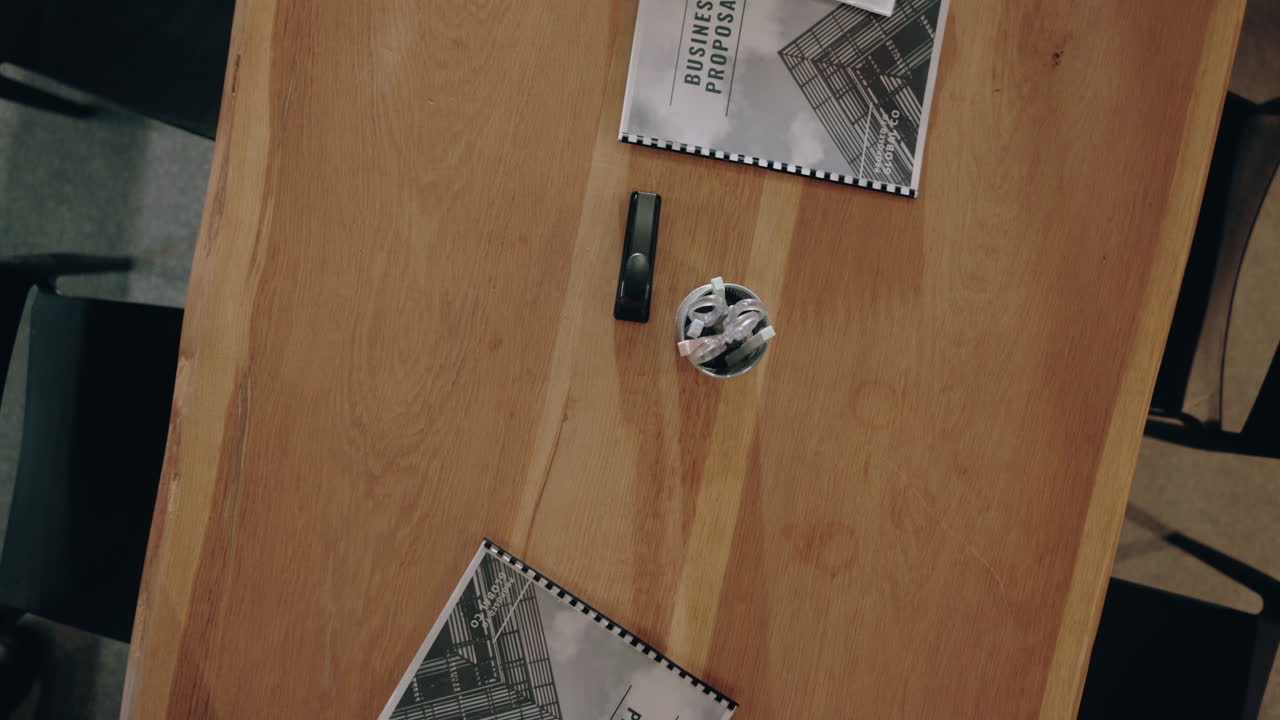 Business Meeting from Above